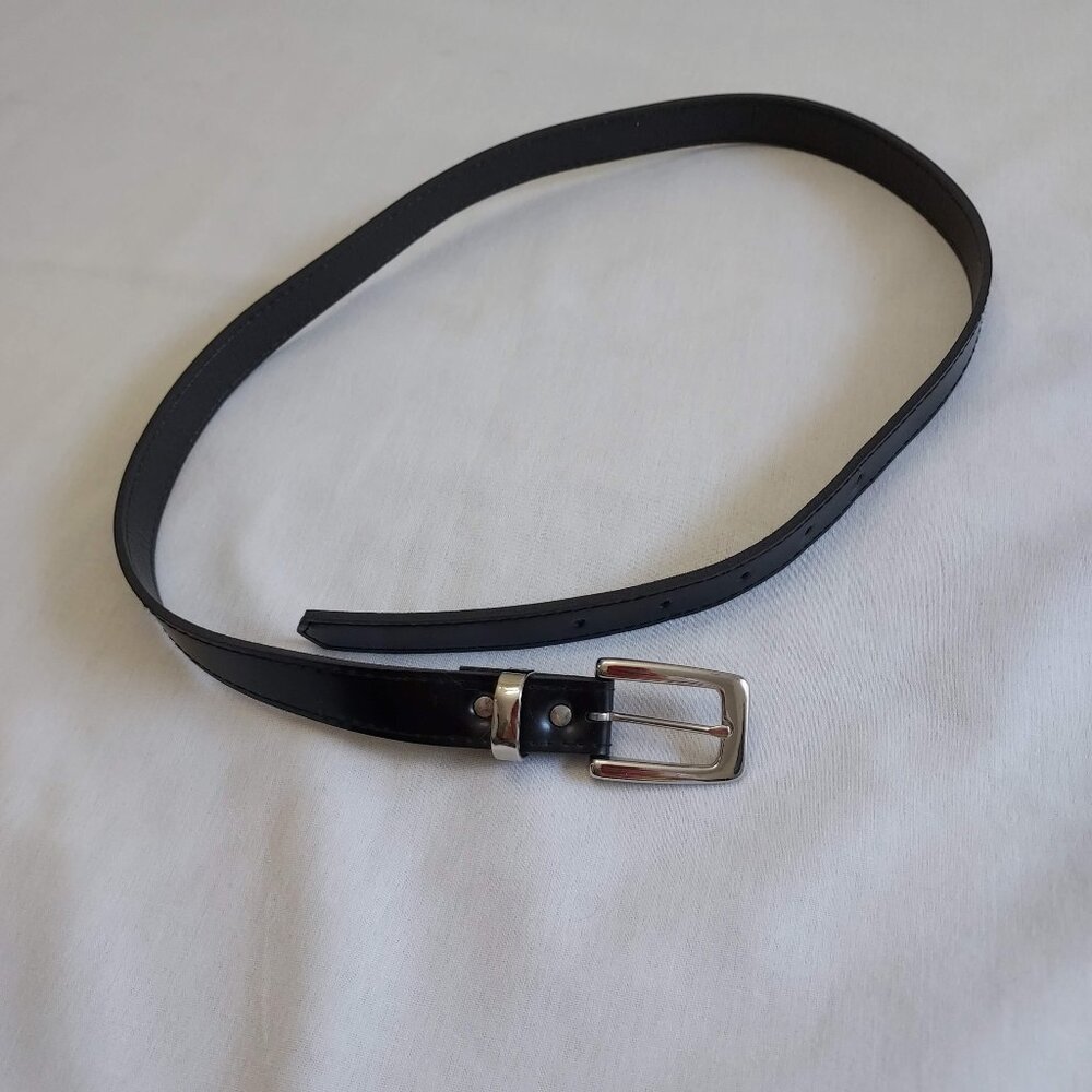 Thin black belt - 34" NWOT